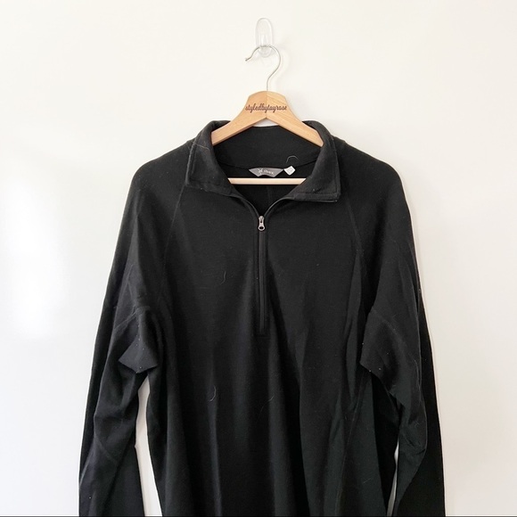 ibex Merino Wool Quarter Zip Pullover Sweatshirt - Picture 2 of 9